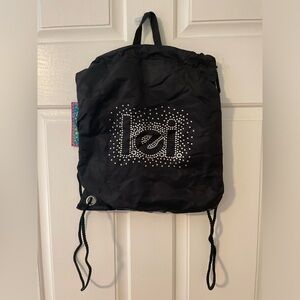 LEI drawstring backpack makeup bag NEW